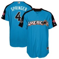 Houston Astros #4 George Springer Blue 2017 All-Star American League Stitched Youth MLB Jersey