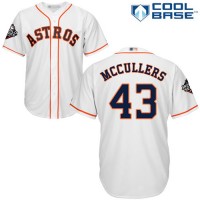 Houston Astros #43 Lance McCullers White Cool Base 2019 World Series Bound Stitched Youth MLB Jersey