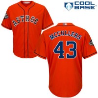 Houston Astros #43 Lance McCullers Orange Cool Base 2019 World Series Bound Stitched Youth MLB Jersey