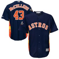 Houston Astros #43 Lance McCullers Navy Blue Cool Base 2019 World Series Bound Stitched Youth MLB Jersey