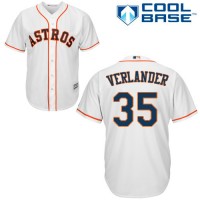 Houston Astros #35 Justin Verlander White Cool Base Stitched Youth MLB Jersey