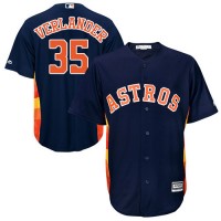 Houston Astros #35 Justin Verlander Navy Blue Cool Base Stitched Youth MLB Jersey