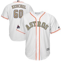 Houston Astros #60 Dallas Keuchel White 2018 Gold Program Cool Base Stitched Youth MLB Jersey