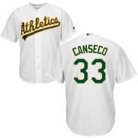 Oakland Athletics #33 Jose Canseco White Cool Base Stitched Youth MLB Jersey