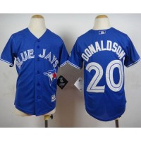 Toronto Blue Jays #20 Josh Donaldson Blue Cool Base Stitched Youth MLB Jersey