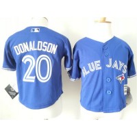 Toddler Toronto Blue Jays #20 Josh Donaldson Blue Cool Base Stitched MLB Jersey