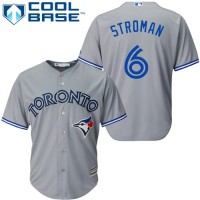 Toronto Blue Jays #6 Marcus Stroman Grey Cool Base Stitched Youth MLB Jersey