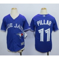 Toronto Blue Jays #11 Kevin Pillar Blue Cool Base Stitched Youth MLB Jersey