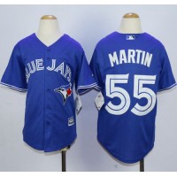 Toronto Blue Jays #55 Russell Martin Blue Cool Base Stitched Youth MLB Jersey