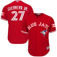 Toronto Blue Jays #27 Vladimir Guerrero Jr. Red Cool Base Canada Day Stitched Youth MLB Jersey