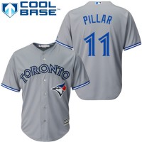 Toronto Blue Jays #11 Kevin Pillar Grey Cool Base Stitched Youth MLB Jersey