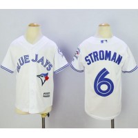 Toronto Blue Jays #6 Marcus Stroman White Cool Base Stitched Youth MLB Jersey