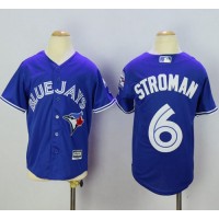 Toronto Blue Jays #6 Marcus Stroman Blue Cool Base Stitched Youth MLB Jersey