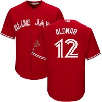 Toronto Blue Jays #12 Roberto Alomar Red Cool Base Canada Day Stitched Youth MLB Jersey