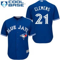 Toronto Blue Jays #21 Roger Clemens Blue Cool Base Stitched Youth MLB Jersey