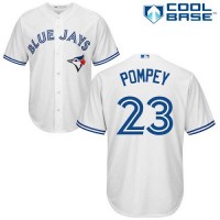 Toronto Blue Jays #23 Dalton Pompey White Cool Base Stitched Youth MLB Jersey