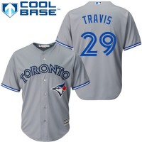 Toronto Blue Jays #29 Devon Travis Grey Cool Base Stitched Youth MLB Jersey