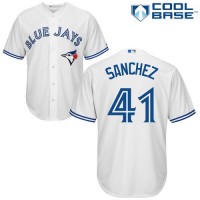 Toronto Blue Jays #41 Aaron Sanchez White Cool Base Stitched Youth MLB Jersey