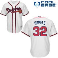 Atlanta Braves #32 Cole Hamels White New Cool Base Stitched Youth Youth MLB Jersey