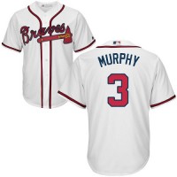 Atlanta Braves #3 Dale Murphy White Cool Base Stitched Youth MLB Jersey