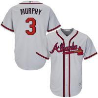 Atlanta Braves #3 Dale Murphy Grey Cool Base Stitched Youth MLB Jersey