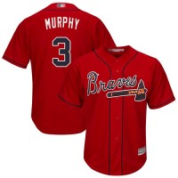 Atlanta Braves #3 Dale Murphy Red Cool Base Stitched Youth MLB Jersey