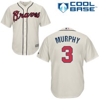 Atlanta Braves #3 Dale Murphy Cream Cool Base Stitched Youth MLB Jersey