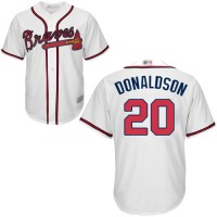 Atlanta Braves #20 Josh Donaldson White Cool Base Stitched Youth MLB Jersey