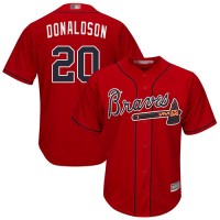 Atlanta Braves #20 Josh Donaldson Red Cool Base Stitched Youth MLB Jersey