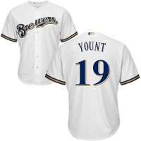 Milwaukee Brewers #19 Robin Yount White Cool Base Stitched Youth MLB Jersey
