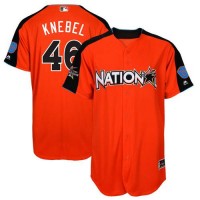 Milwaukee Brewers #46 Corey Knebel Orange 2017 All-Star National League Stitched Youth MLB Jersey