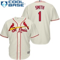 St.Louis Cardinals #1 Ozzie Smith Cream Cool Base Stitched Youth MLB Jersey