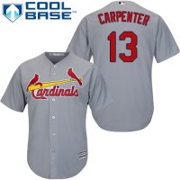 St.Louis Cardinals #13 Matt Carpenter Grey Cool Base Stitched Youth MLB Jersey