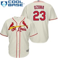 St.Louis Cardinals #23 Marcell Ozuna Cream Cool Base Stitched Youth MLB Jersey