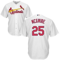 St.Louis Cardinals #25 Mark McGwire White Cool Base Stitched Youth MLB Jersey