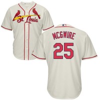 St.Louis Cardinals #25 Mark McGwire Cream Cool Base Stitched Youth MLB Jersey