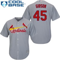 St.Louis Cardinals #45 Bob Gibson Grey Cool Base Stitched Youth MLB Jersey