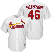 St.Louis Cardinals #46 Paul Goldschmidt White Cool Base Stitched Youth MLB Jersey