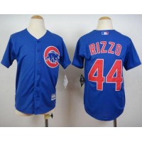Chicago Cubs #44 Anthony Rizzo Blue Cool Base Stitched Youth MLB Jersey