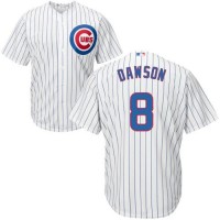 Chicago Cubs #8 Andre Dawson White Home Stitched Youth MLB Jersey