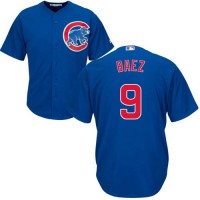 Chicago Cubs #9 Javier Baez Blue Alternate Stitched Youth MLB Jersey