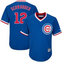 Chicago Cubs #12 Kyle Schwarber Blue Cooperstown Stitched Youth MLB Jersey