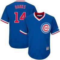 Chicago Cubs #14 Ernie Banks Blue Cooperstown Stitched Youth MLB Jersey
