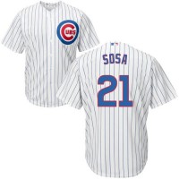 Chicago Cubs #21 Sammy Sosa White Home Stitched Youth MLB Jersey