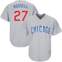 Chicago Cubs #27 Addison Russell Grey Road Stitched Youth MLB Jersey