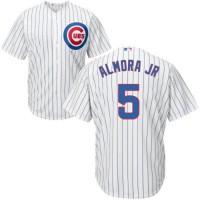 Chicago Cubs #5 Albert Almora Jr. White Home Stitched Youth MLB Jersey