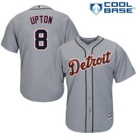 Detroit Tigers #8 Justin Upton Grey Cool Base Stitched Youth MLB Jersey