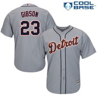 Detroit Tigers #23 Kirk Gibson Grey Cool Base Stitched Youth MLB Jersey