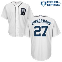Detroit Tigers #27 Jordan Zimmermann White Cool Base Stitched Youth MLB Jersey