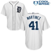 Detroit Tigers #41 Victor Martinez White Cool Base Stitched Youth MLB Jersey